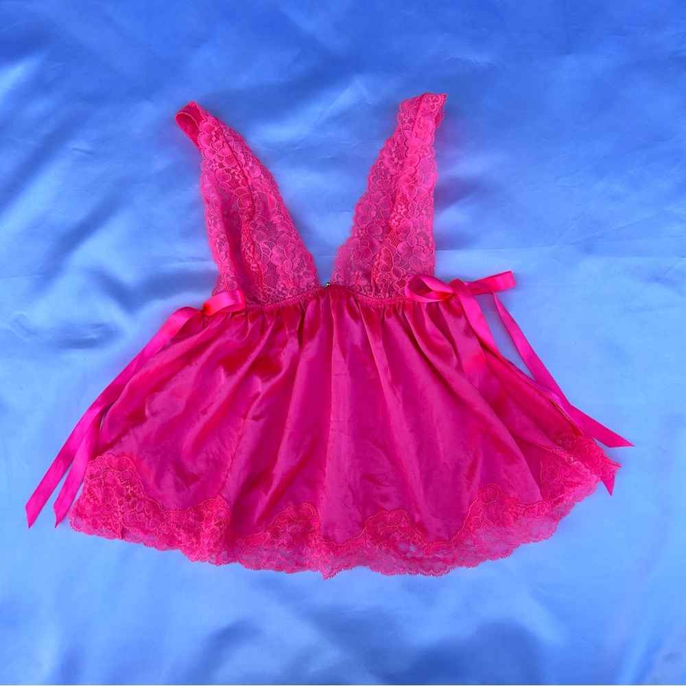 Victoria's Secret Pink Lace Babydoll Top